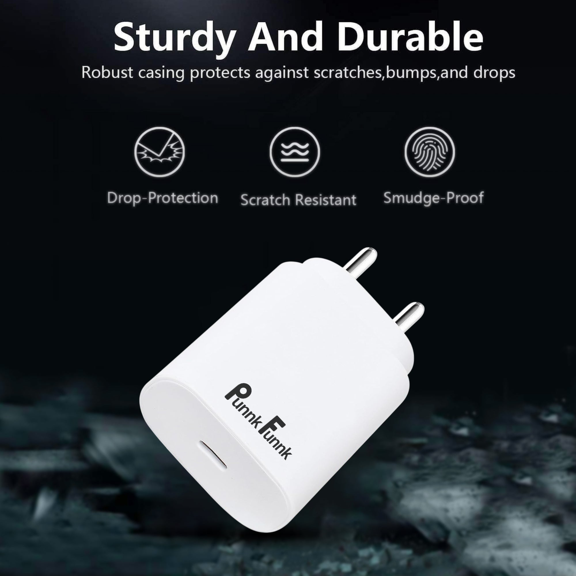 PunnkFunnk Power Adapter internal architecture and thermal safety components