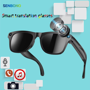 SENBONO Xk One Smart Glasses Camera: Wireless Audio AI Translation Recording Photo Taking Music Playback Smart Glasses with Ai