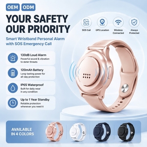 Portable 130db Wristband Personal Safety Alarm SOS Emergency Call Alert Watch