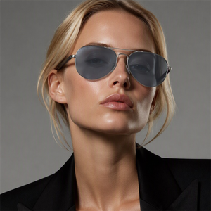 Aviator AI Smart Glasses BT 5.3 Immersive Audio Polarized UV400 Protection HD Hands-Free Calling Smart Sunglasses for Driving