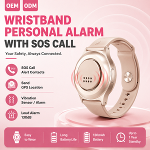 130DB Safe Sound Personal Safety Alarms SOS Watch With GPS Location SMS Call Trigger