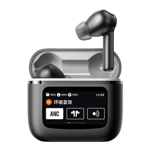 NEW Tour TWS Earbuds Wireless BT V8 ANC Noise Cancelling LED Battery Touch Screen Controls
